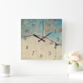 Horloge murale à texture de pierre abstraite moder (Maison)