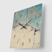 Horloge murale à texture de pierre abstraite moder (Angle)