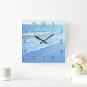 Horloge murale à thème de la plage Mariage personn (Maison)