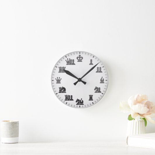 Horloge murale à thème des échecs (Maison)