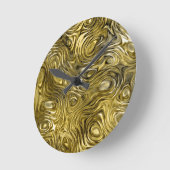 Horloge murale à tirage "or" (Angle)