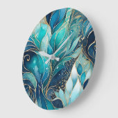 Horloge murale Abstraite colorée (Angle)