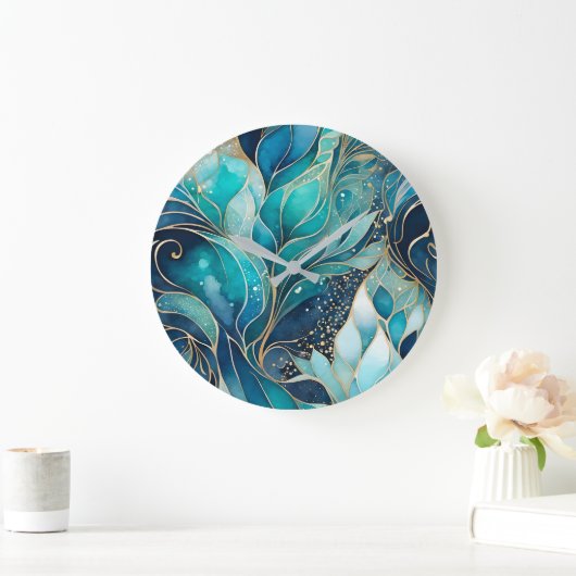 Horloge murale Abstraite colorée (Maison)