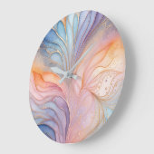 Horloge murale Abstraite colorée (Angle)