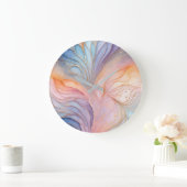 Horloge murale Abstraite colorée (Maison)