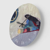 Horloge murale abstraite d'art moderne (Angle)