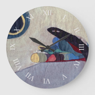 Horloge murale abstraite d'art moderne