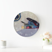 Horloge murale abstraite d'art moderne (Maison)