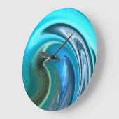 Horloge murale abstraite d'hippocampe (Angle)