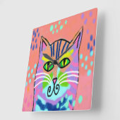 Horloge murale Abstraite en Art coloré (Angle)