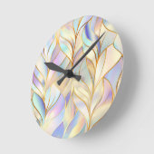 Horloge murale abstraite pastel (Angle)