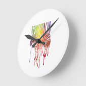 Horloge murale Abstraite Zebra (Angle)