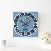 Horloge murale acrylique (Maison)