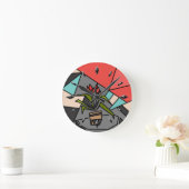 Horloge murale acrylique (Maison)