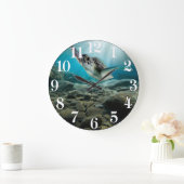 Horloge murale acrylique (Maison)