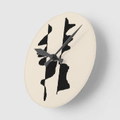 Horloge Murale Acrylique "Abstrait Dual Face" (Angle)
