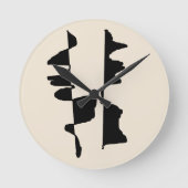 Horloge Murale Acrylique "Abstrait Dual Face" (Recto)