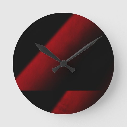 Horloge murale acrylique abstraite de rouge et de (Recto)