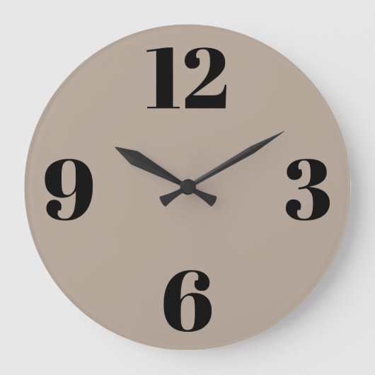 Horloge murale acrylique - Arrière - plan beige (Recto)