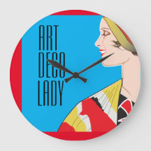 Horloge murale acrylique ART DÉCO LADY