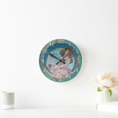Horloge murale acrylique Art Nouveau Alphonse Much (Maison)