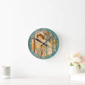 Horloge murale acrylique Art Nouveau Alphonse Much (Maison)