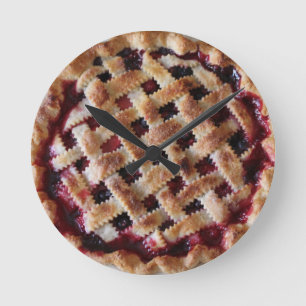 Horloge murale acrylique Berry Pie