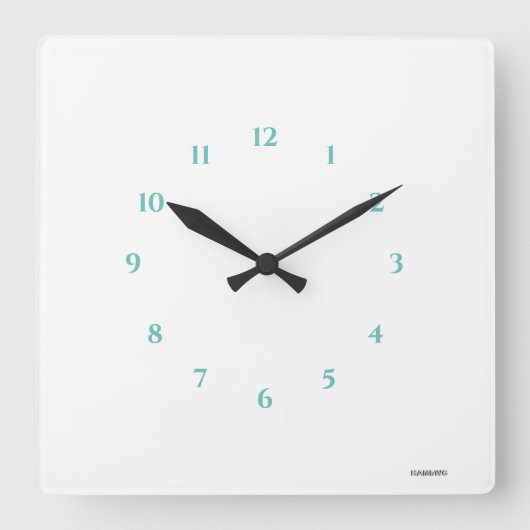 Horloge murale acrylique blanche HAMbWG (Recto)