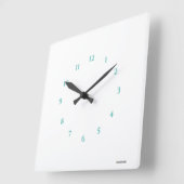 Horloge murale acrylique blanche HAMbWG (Angle)