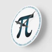 Horloge murale acrylique Blueberry Pi en blanc (Angle)