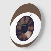 Horloge murale acrylique Brown de la peau foncée d (Angle)