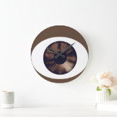 Horloge murale acrylique Brown de la peau foncée d (Maison)