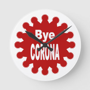 Horloge murale acrylique Bye CORONA