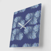 Horloge murale Acrylique Cactus Bleu (Angle)