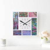Horloge murale acrylique, Carré (Maison)