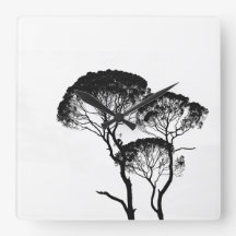 Horloge murale acrylique carré