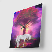 Horloge murale acrylique Carré de 10,75 po (Angle)