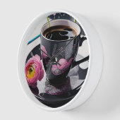 Horloge murale, Acrylique Carré de 27,3 cm (Angle)