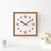 Horloge murale acrylique, Carrée TOP DESIGN CLOCK (Maison)