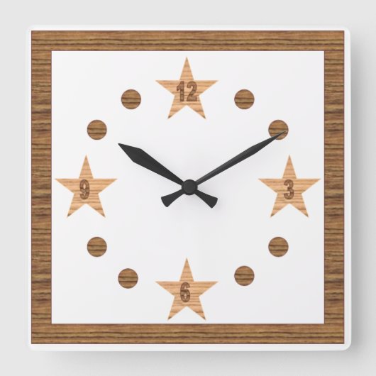Horloge murale acrylique, Carrée TOP DESIGN CLOCK (Recto)