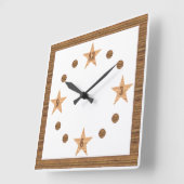 Horloge murale acrylique, Carrée TOP DESIGN CLOCK (Angle)