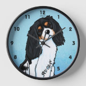 Horloge murale acrylique Cavalier King Charles (Recto)