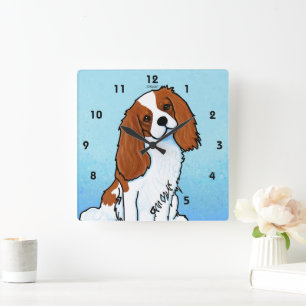Horloge murale acrylique Cavalier King Charles