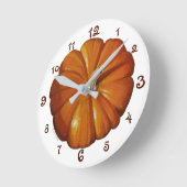 Horloge murale acrylique citrouille (Angle)