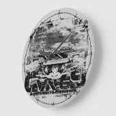 Horloge murale acrylique D.D.Eisenhower (Angle)