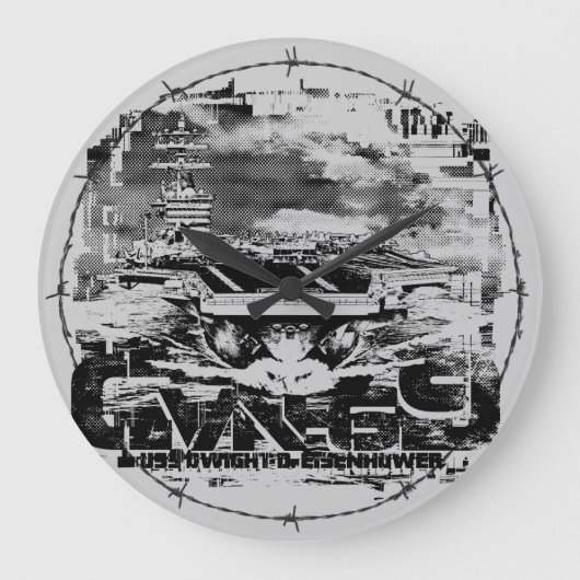 Horloge murale acrylique D.D.Eisenhower (Recto)
