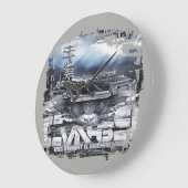 Horloge murale acrylique D.D.Eisenhower (Angle)