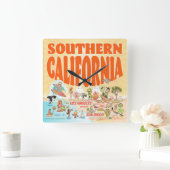 Horloge murale acrylique de Californie du Sud (Maison)