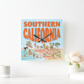 Horloge murale acrylique de Californie du Sud (Maison)