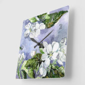 Horloge murale acrylique de fleur d'Apple (Angle)